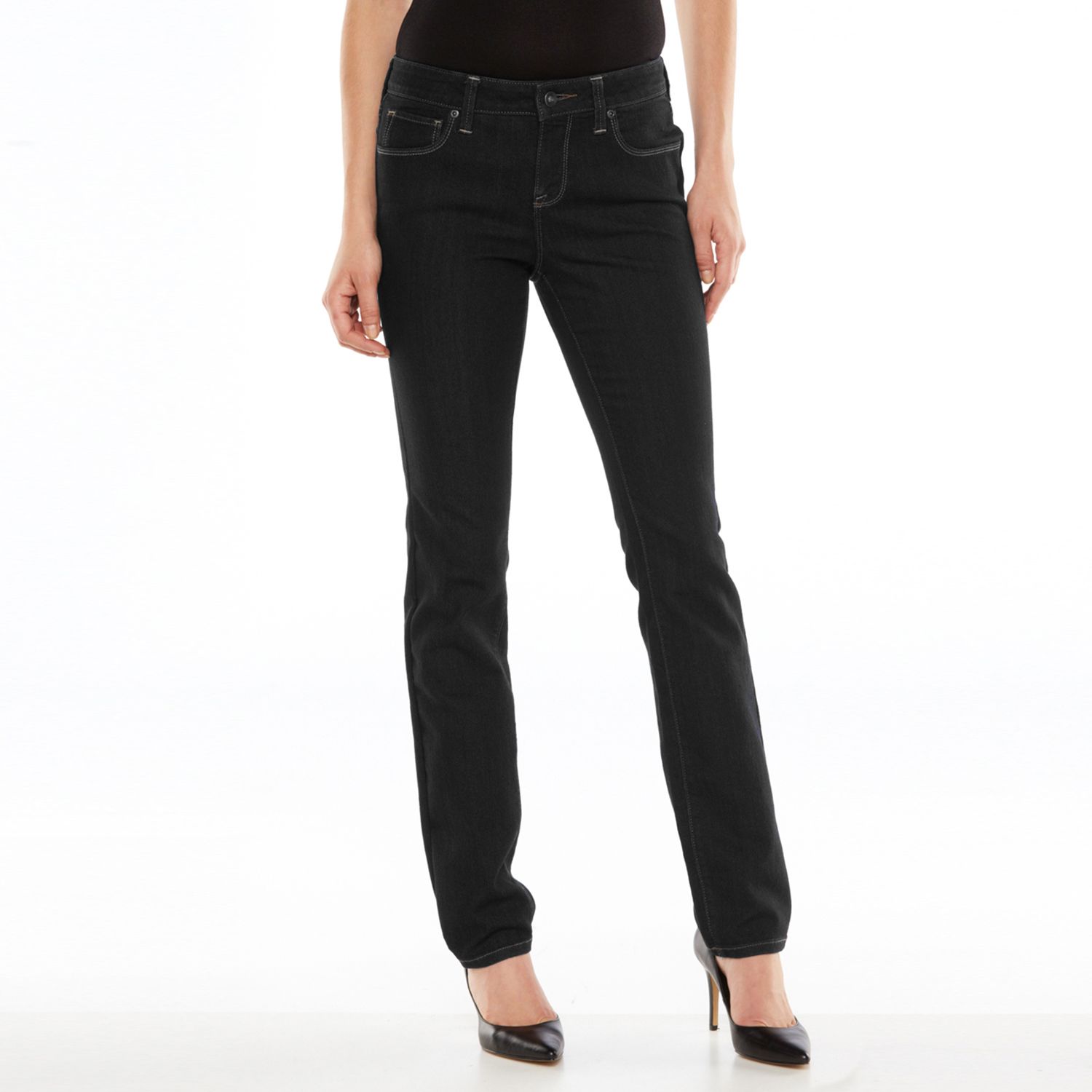 kohls black jeans womens