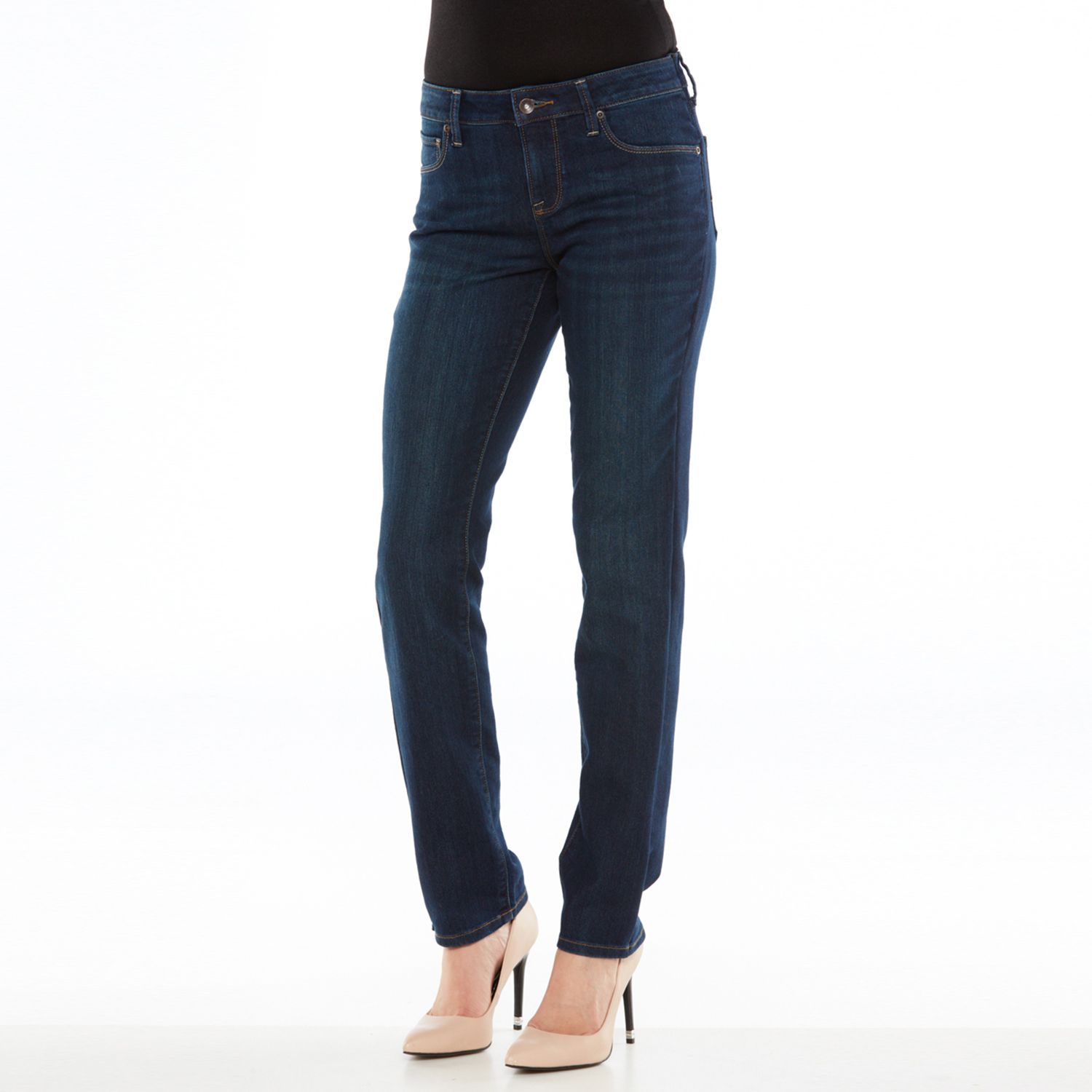 curvy straight leg jeans