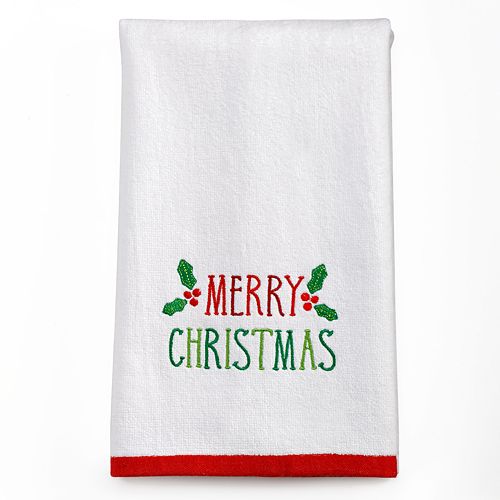 St. Nicholas Square® ''Merry Christmas'' Hand Towel