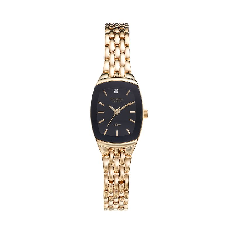 95381521 Armitron Womens NOW Diamond Watch - 75/5195BKGP, Y sku 95381521