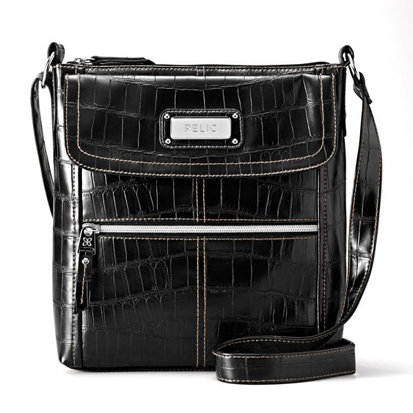 Relic Erica Crocodile Flap Crossbody Bag