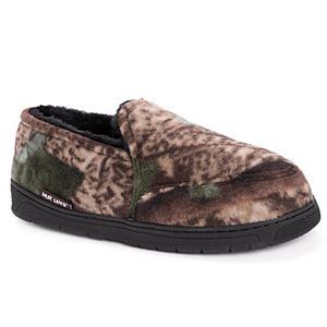 MUK LUKS Men's Camouflage Fleece Slippers
