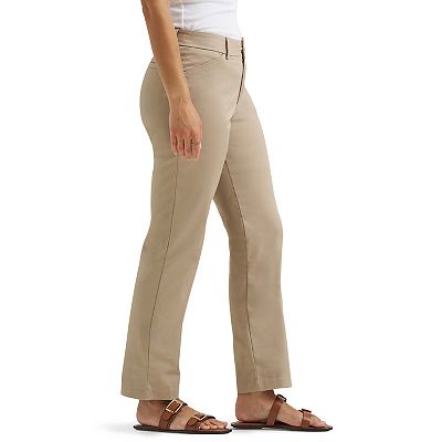 Pantalon Femme Lee Taille 14 - Coupe Droite Décontractée En Gris Chiné