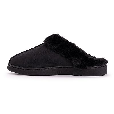 Muk Luks Black Suede Fleece-Lined Slip-On Loafers_8.5 Men main image 4