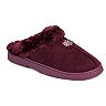 MUK LUKS Women's Aileen Clog Slippers - Faux Fur Lined, Indoor/Outdoor Sole