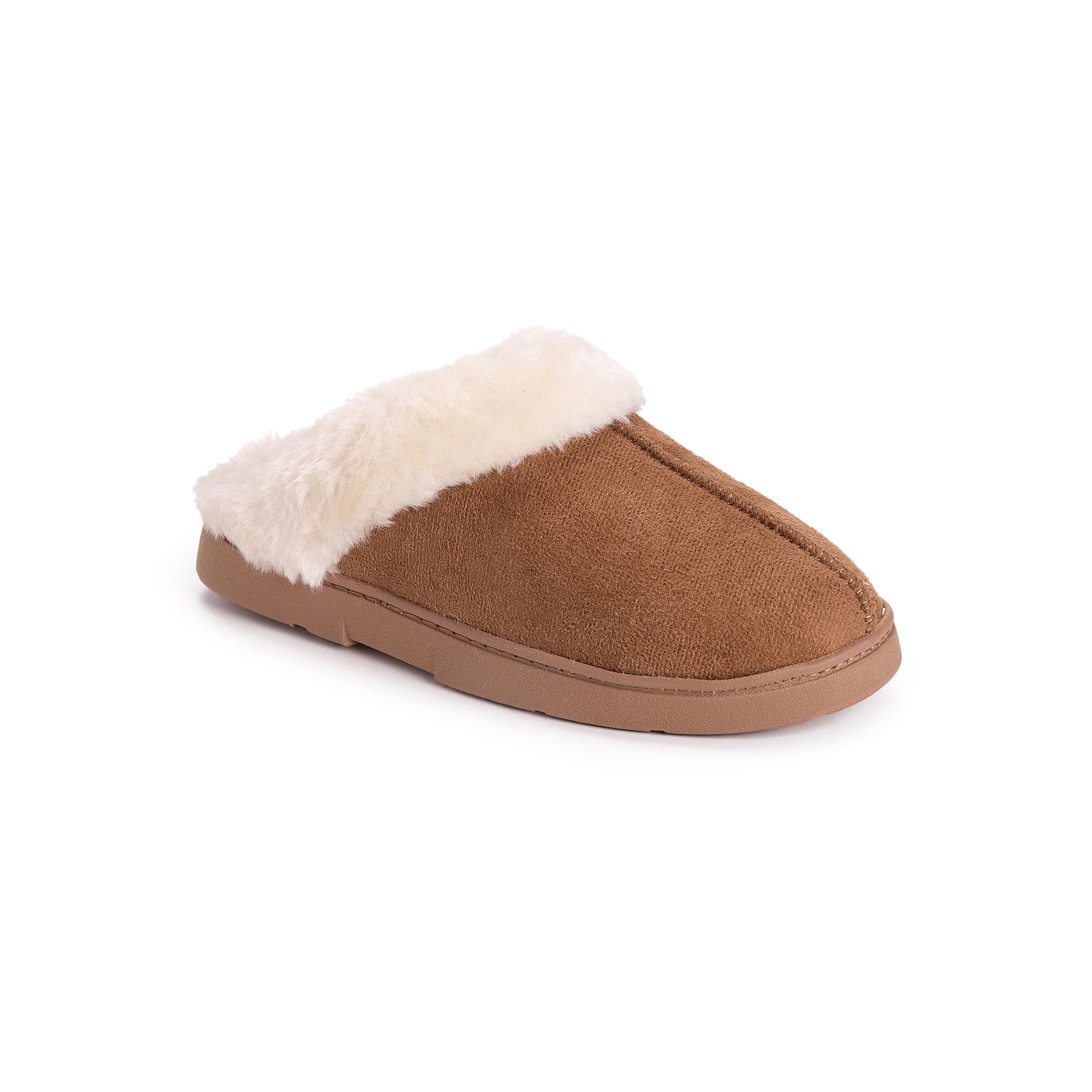 MUK LUKS Polysuede Womens Slippers, Size: Small, Caramel
