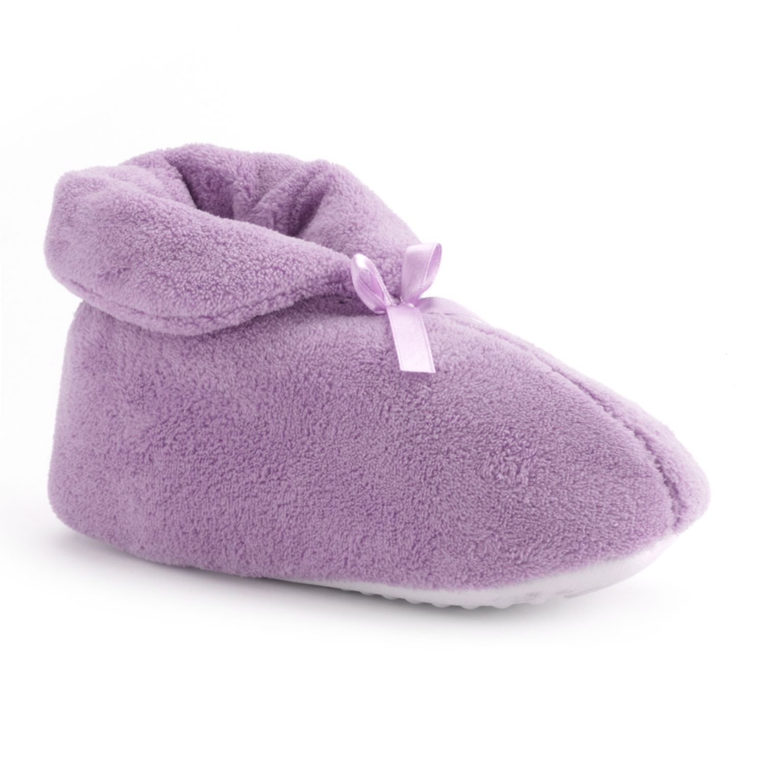 muk luks chenille bootie slipper