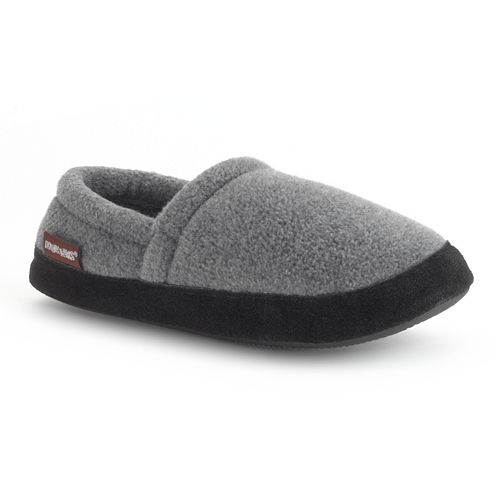muk luks men's leather berber fleece slippers
