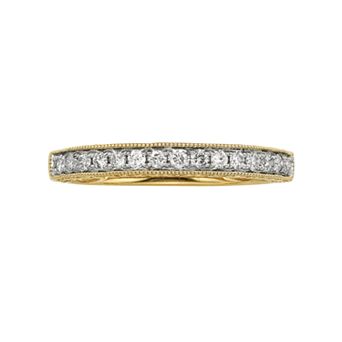 The Regal Collection 14k Gold 1/4 ct T.W. IGL Certified Diamond Wedding Ring