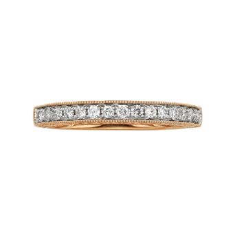 The Regal Collection 14k Gold 1/4 ct T.W. IGL Certified Diamond Wedding Ring