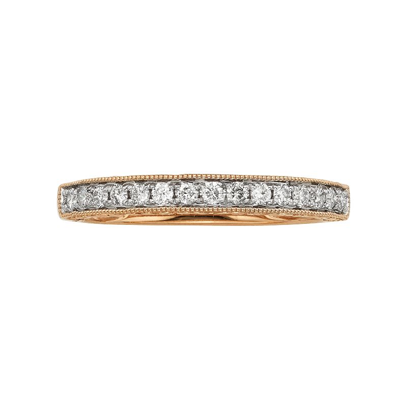 14k Gold 1/4-ct. T.W. IGL Certified Diamond Wedding Ring, Womens, Size: 5,
