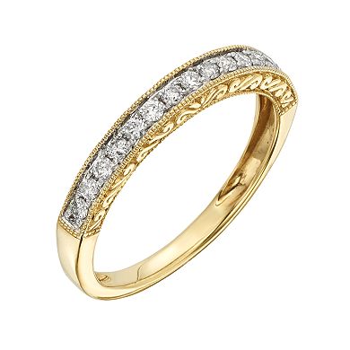14k Gold 1/4-ct. T.W. IGL Certified Diamond Wedding Ring 