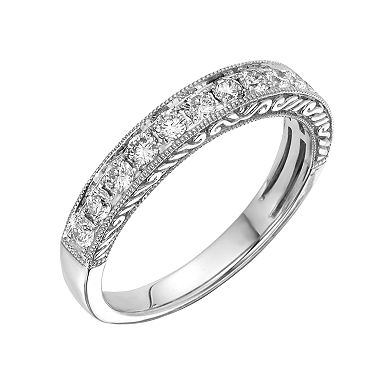 14k Gold 1/2-ct. T.W. IGL Certified Diamond Wedding Ring