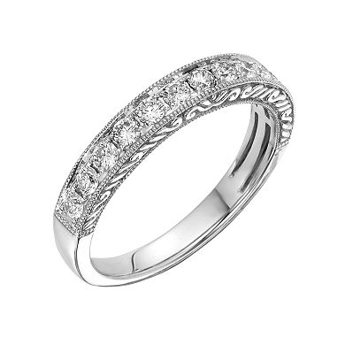 14k Gold 1/2-ct. T.W. IGL Certified Diamond Wedding Ring 