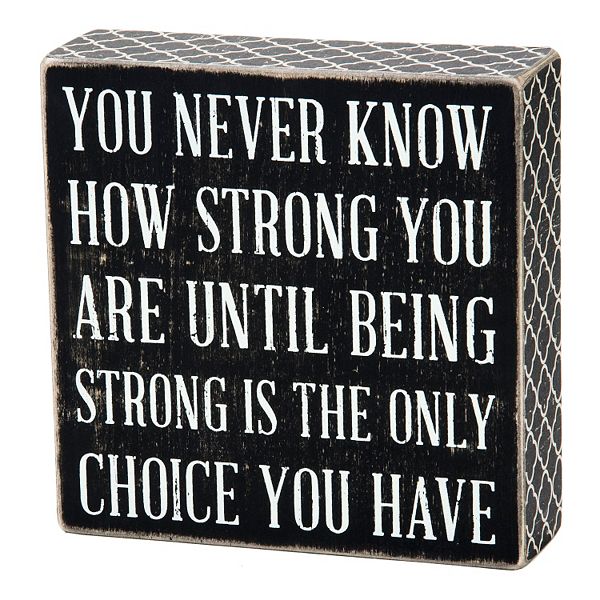 ''Being Strong'' Wall Plaque