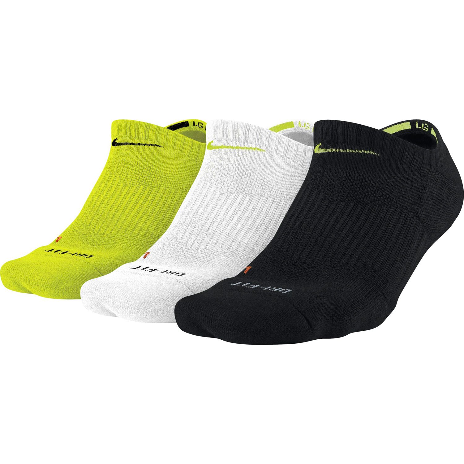Men's Nike 3-Pack Dri-Fit No-Show Socks