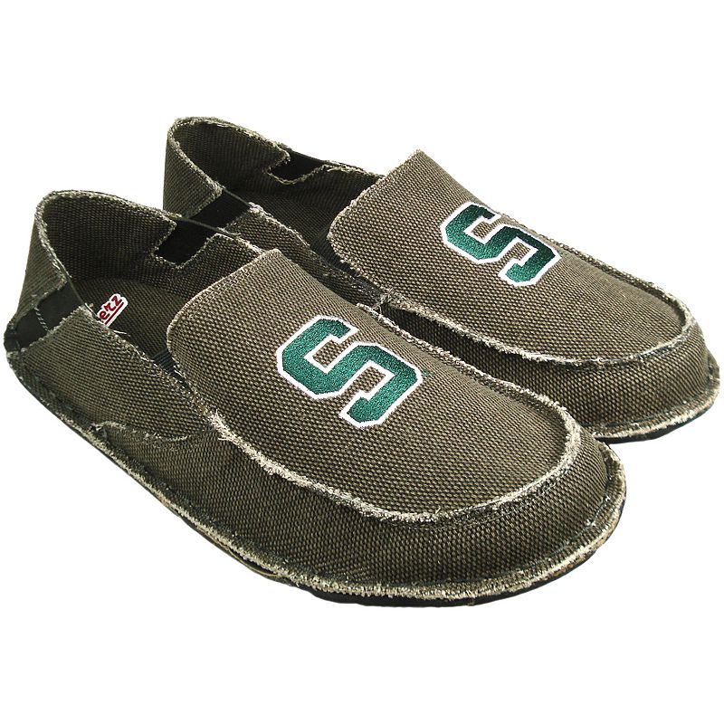 UPC 683606669415 product image for Men's Michigan State Spartans Cazulle Canvas Loafers, Size: 8, Grey | upcitemdb.com
