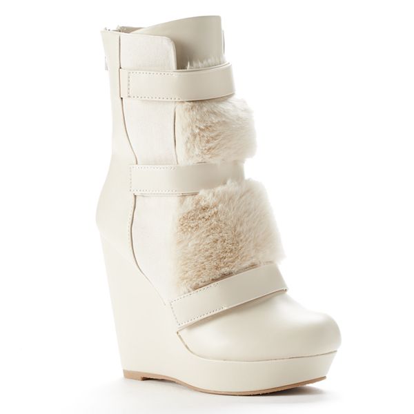 Kohls womens wedge store boots