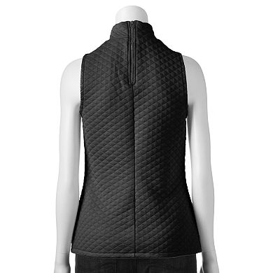 Apt. 9® Quilted Mockneck Top - Women's