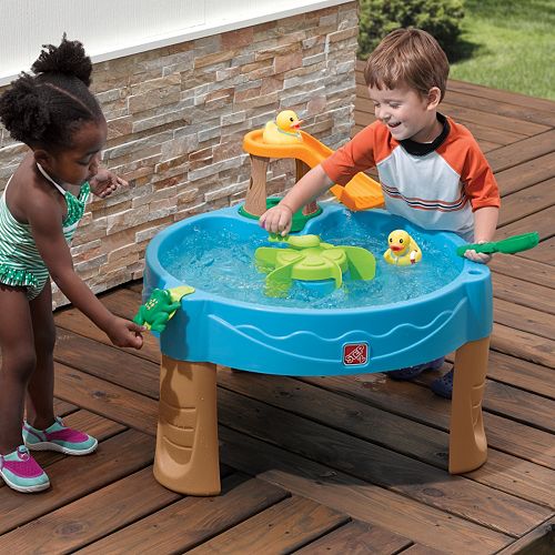 kids outside water table
