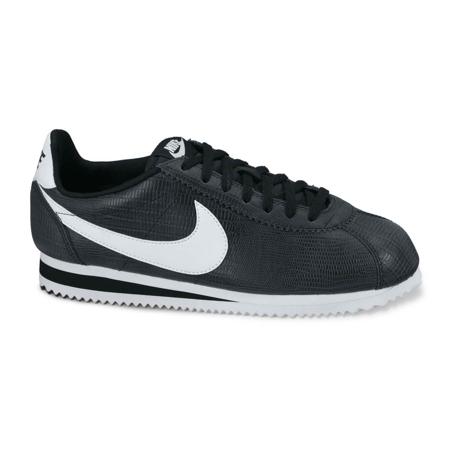 nike cortez womens white and black