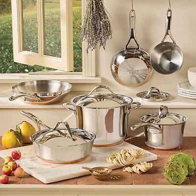 Anolon Nouvelle Copper Stainless Steel 10-pc. Cookware Set