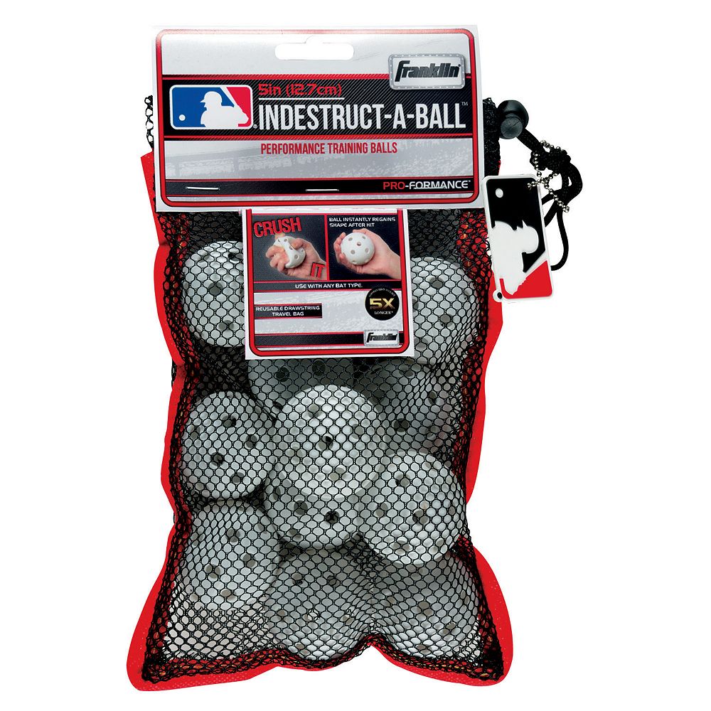 Franklin Sports MLB Indestruct-A-Ball 5-in. Micro Training Baseballs