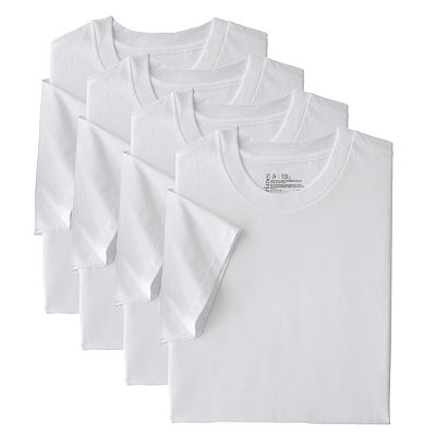 Men s Tall Hanes Ultimate FreshIQ 4 pack Crewneck T Shirt