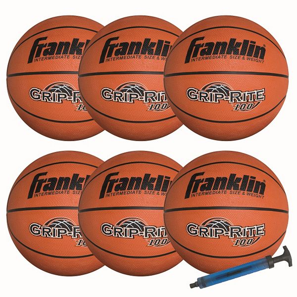 FRANKLIN SPORTS BRAND 100 BASKETBALL OFFICIAL SIZE & WEIGHT RUBBER