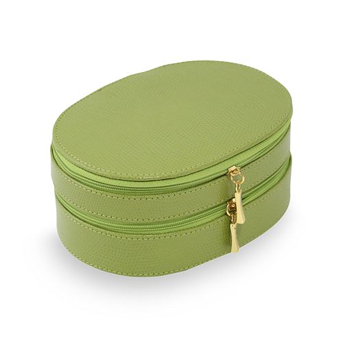 BeyBerk Oval Leather Jewelry Case