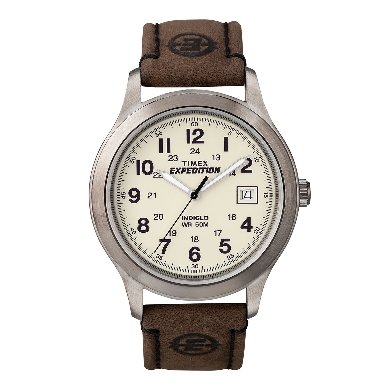 timex leather watch