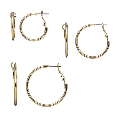 Sonoma Goods For Life Hoop Earring Set