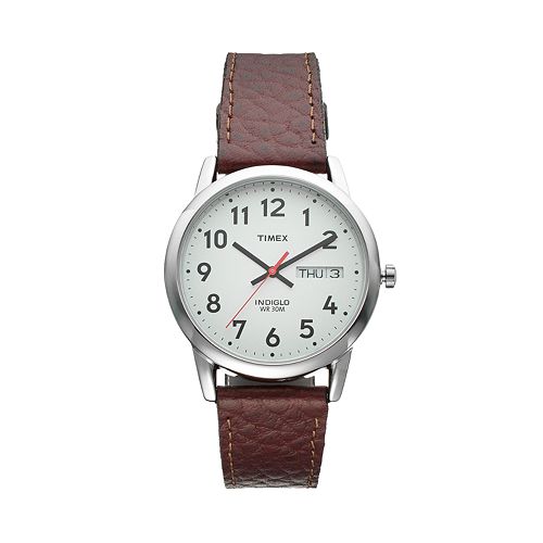 Timex Men's Wardrobe Essentials Leather Watch T20041JT