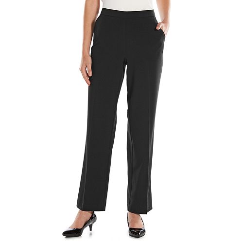 Petite Croft & Barrow® Solid Pull-On Dress Pants