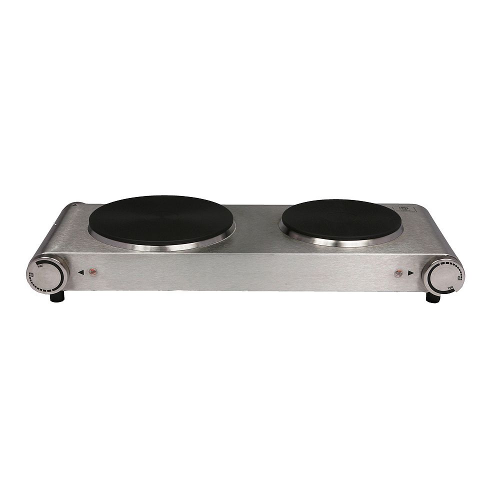 Nesco Cast Iron Electric Double Burner Buffet Server