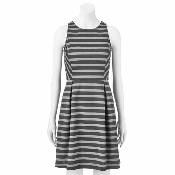 Apt. 9® Striped Pleated Dress - Women's