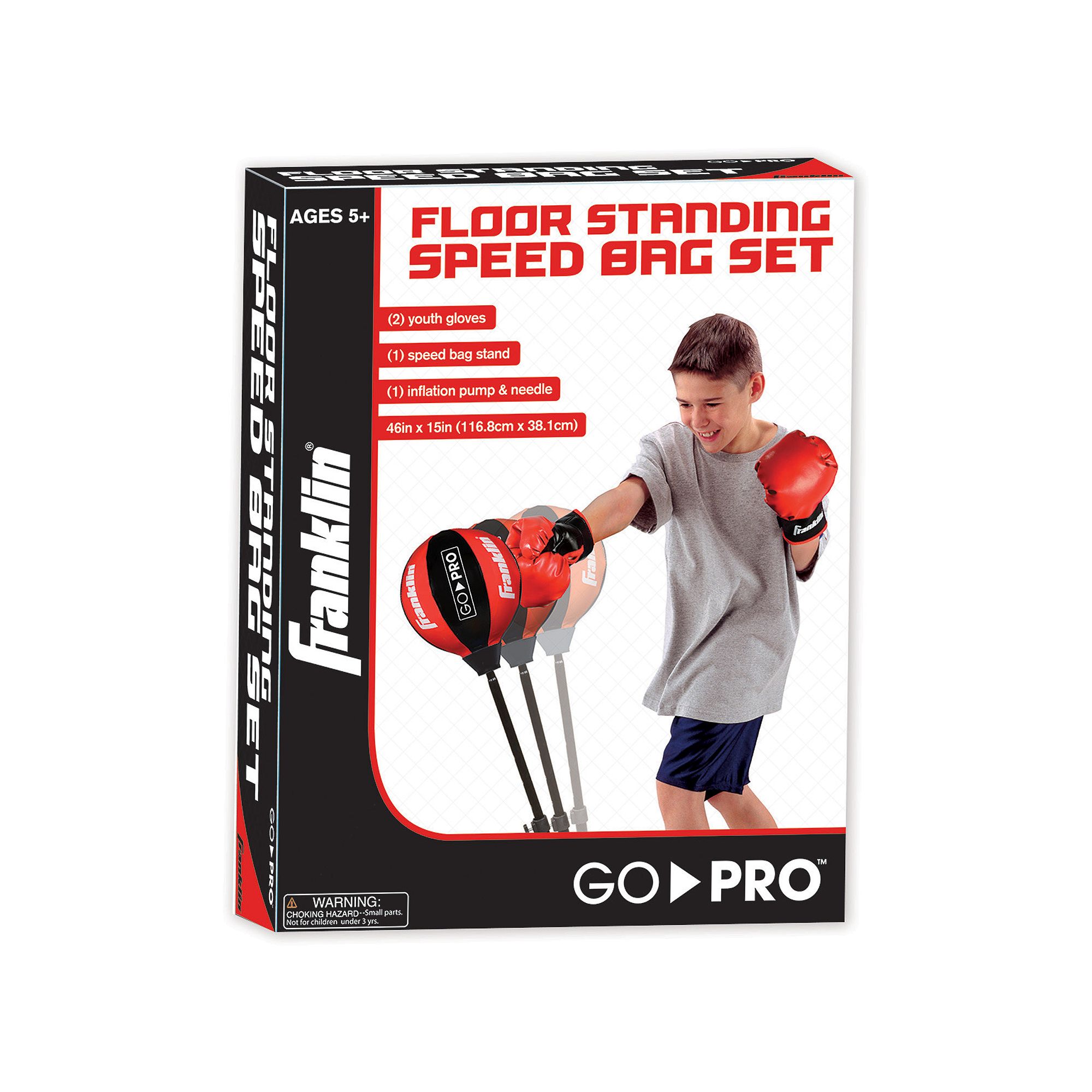 Franklin Sports MMA Youth Floor Standing Speed Bag Set, Multicolor
