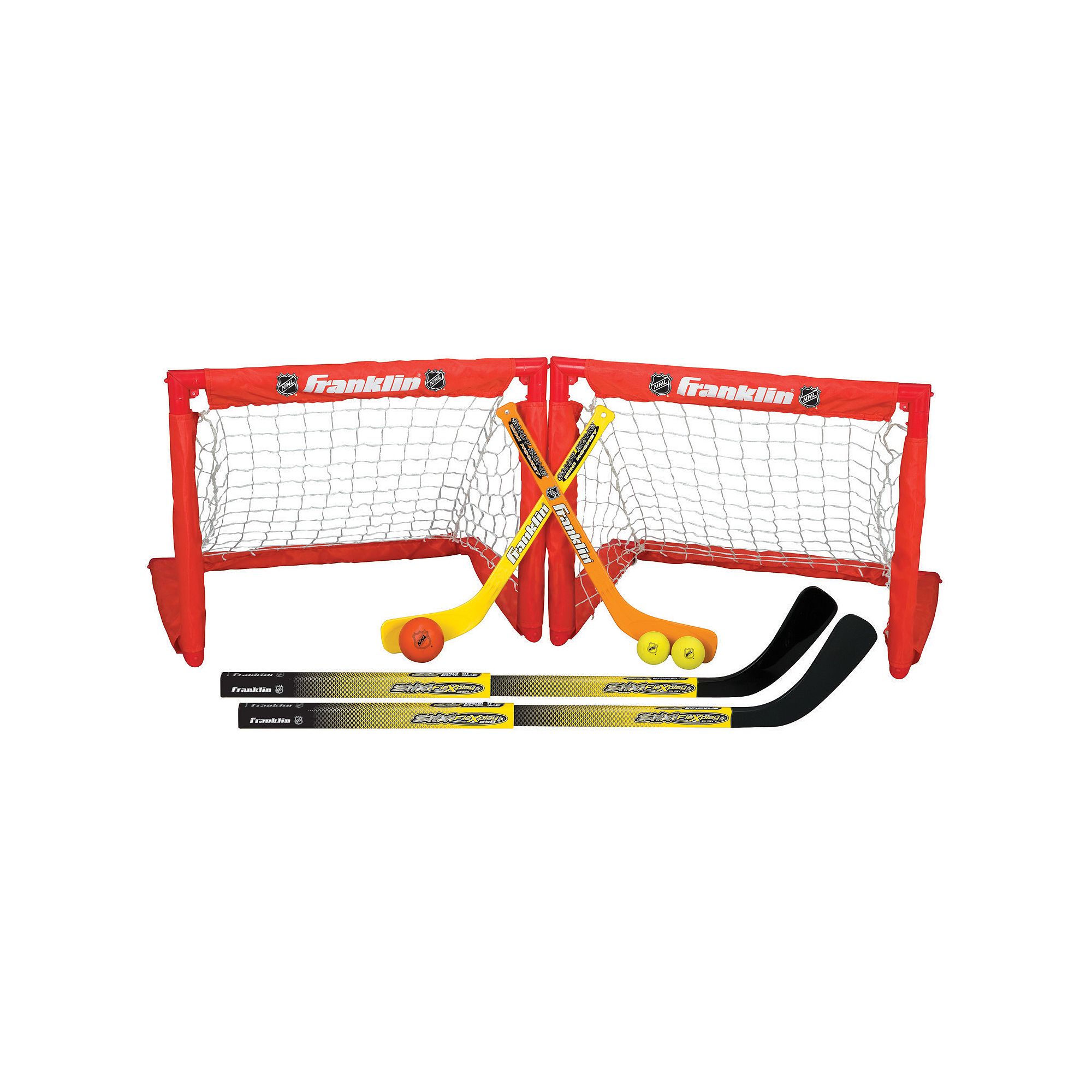 Franklin Sports NHL Indoor Sport 2-in-1 Hockey Set, Multicolor