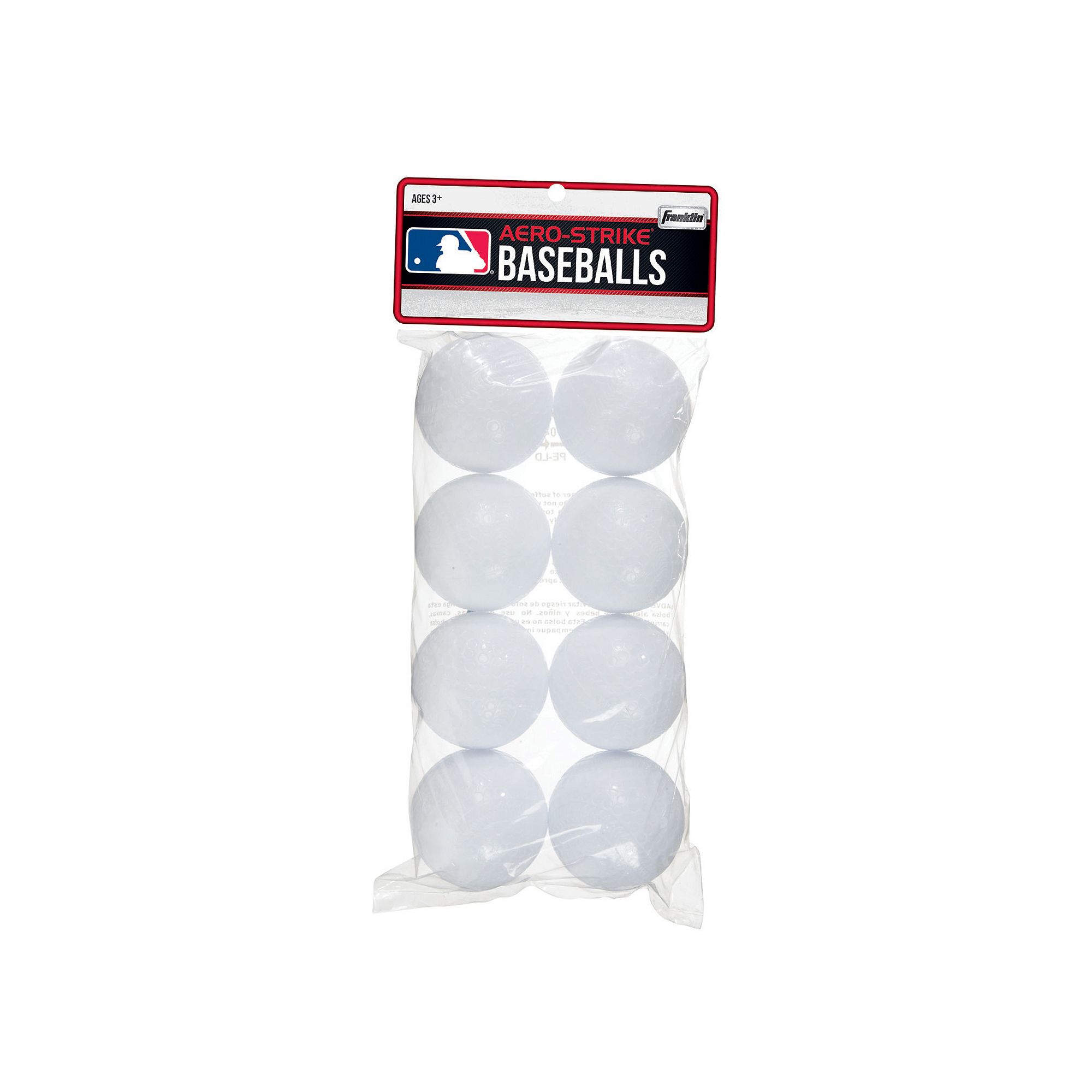 Franklin Sports Aero-Strike Plastic Baseballs, Multicolor