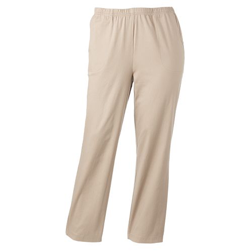 Plus Size Croft Barrow Twill Pull On Pants
