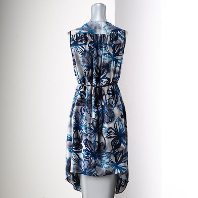 Simply Vera Vera Wang Surplice Shark-Bite Hem Dress - Women's