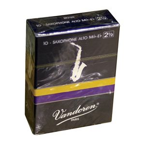 Vandoren Traditional 10-pk. #2.5 Alto Saxophone Reeds