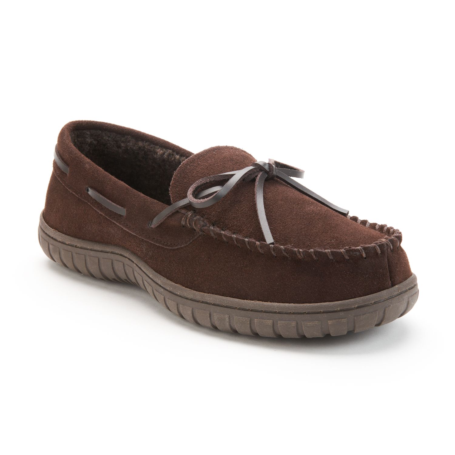 chaps suede moccasin slippers