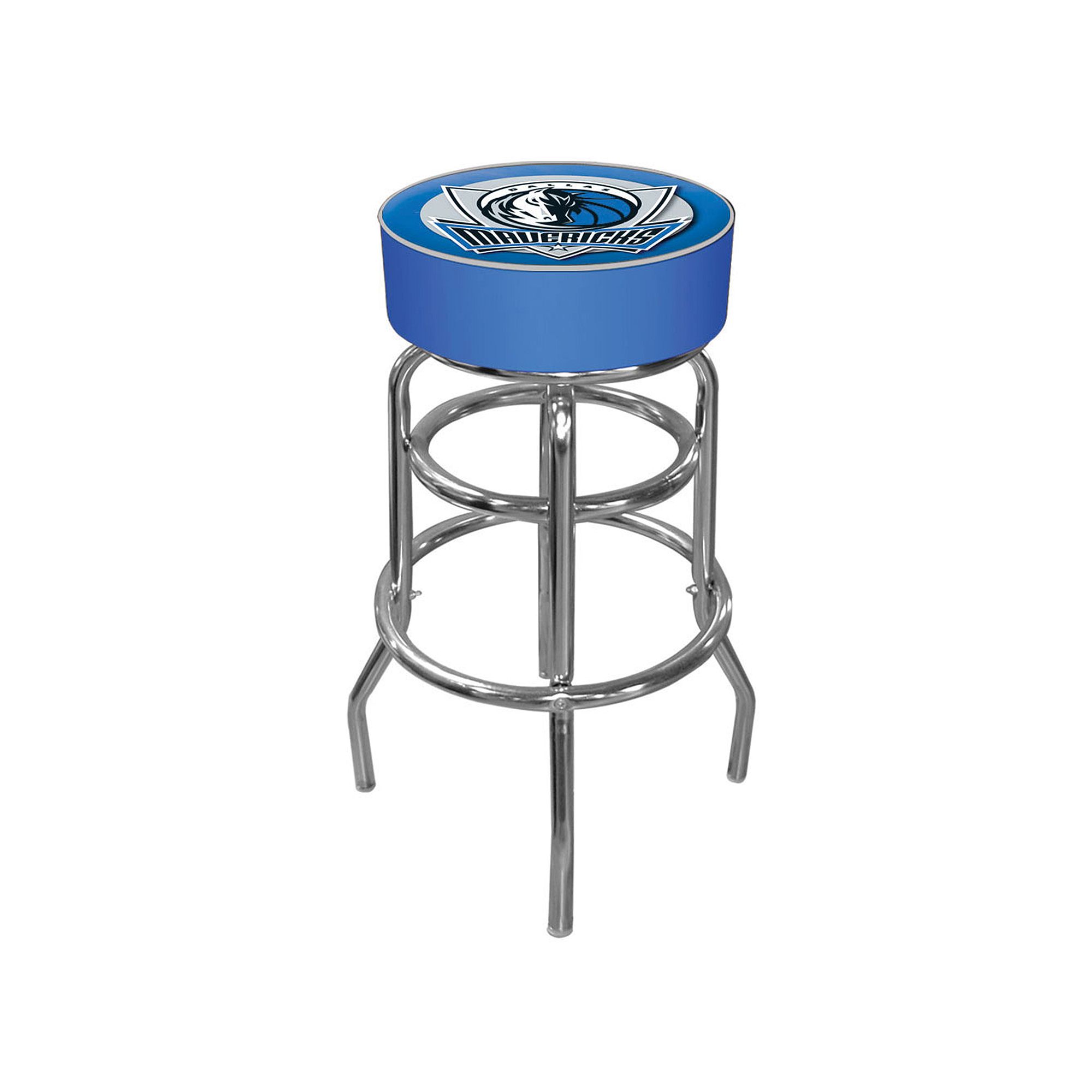 Dallas Mavericks Logo Padded Swivel Bar Stool, Team