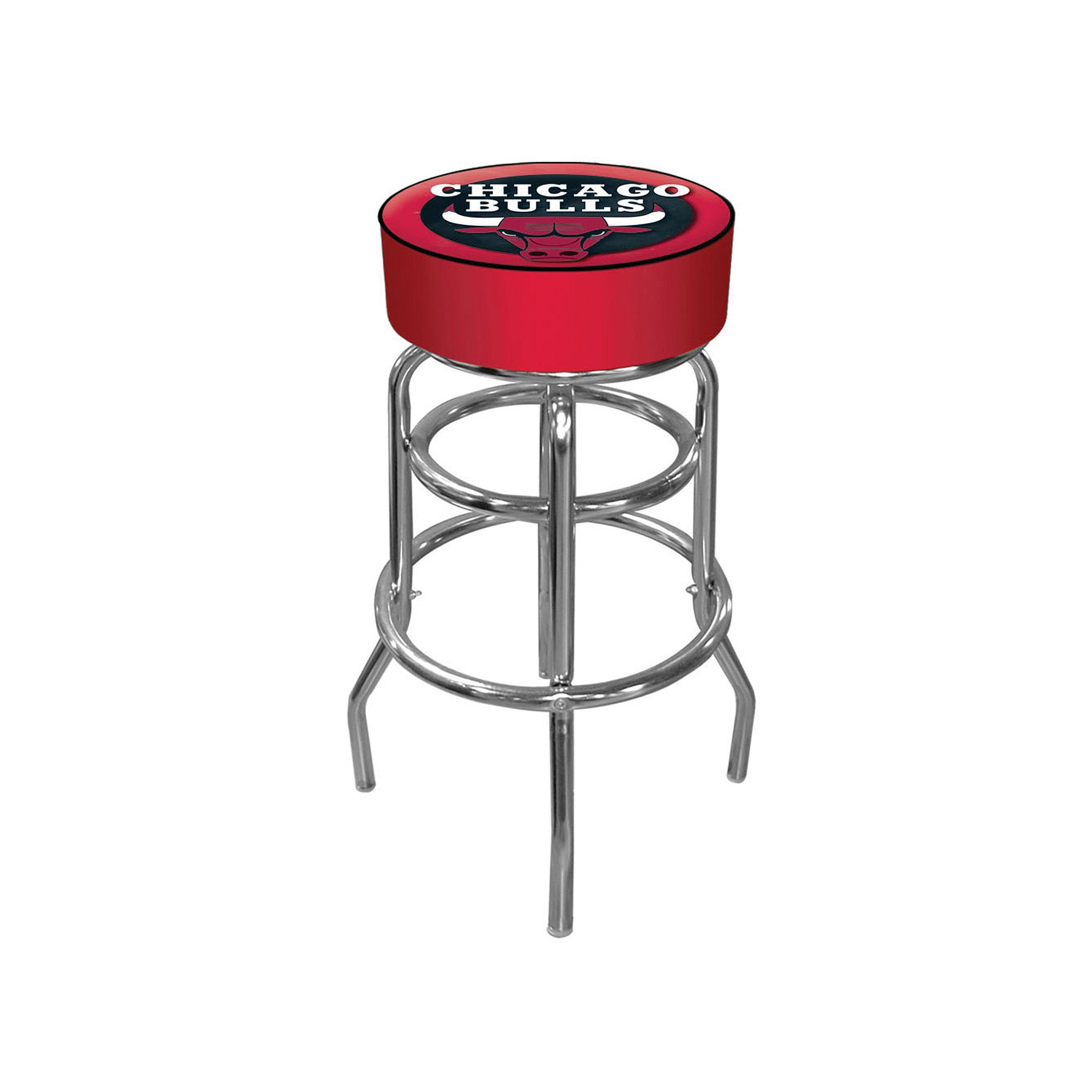 Chicago Bulls Logo Padded Swivel Bar Stool, Team