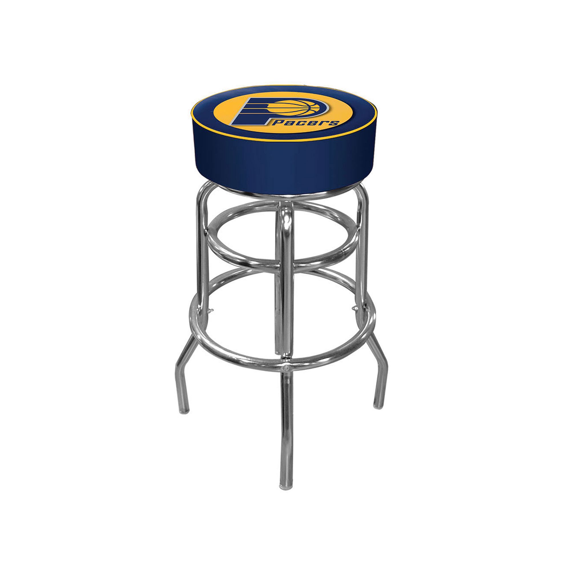 Indiana Pacers Logo Padded Swivel Bar Stool, Team