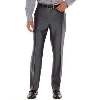 Apt. 9® Extra-Slim Herringbone Gray Suit Separates - Men