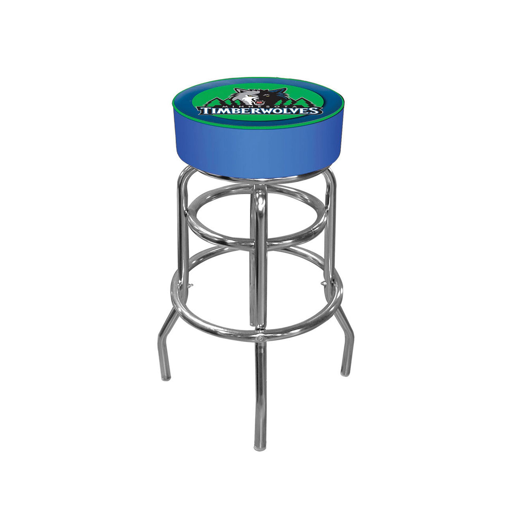 Minnesota Timberwolves Padded Swivel Bar Stool, Team