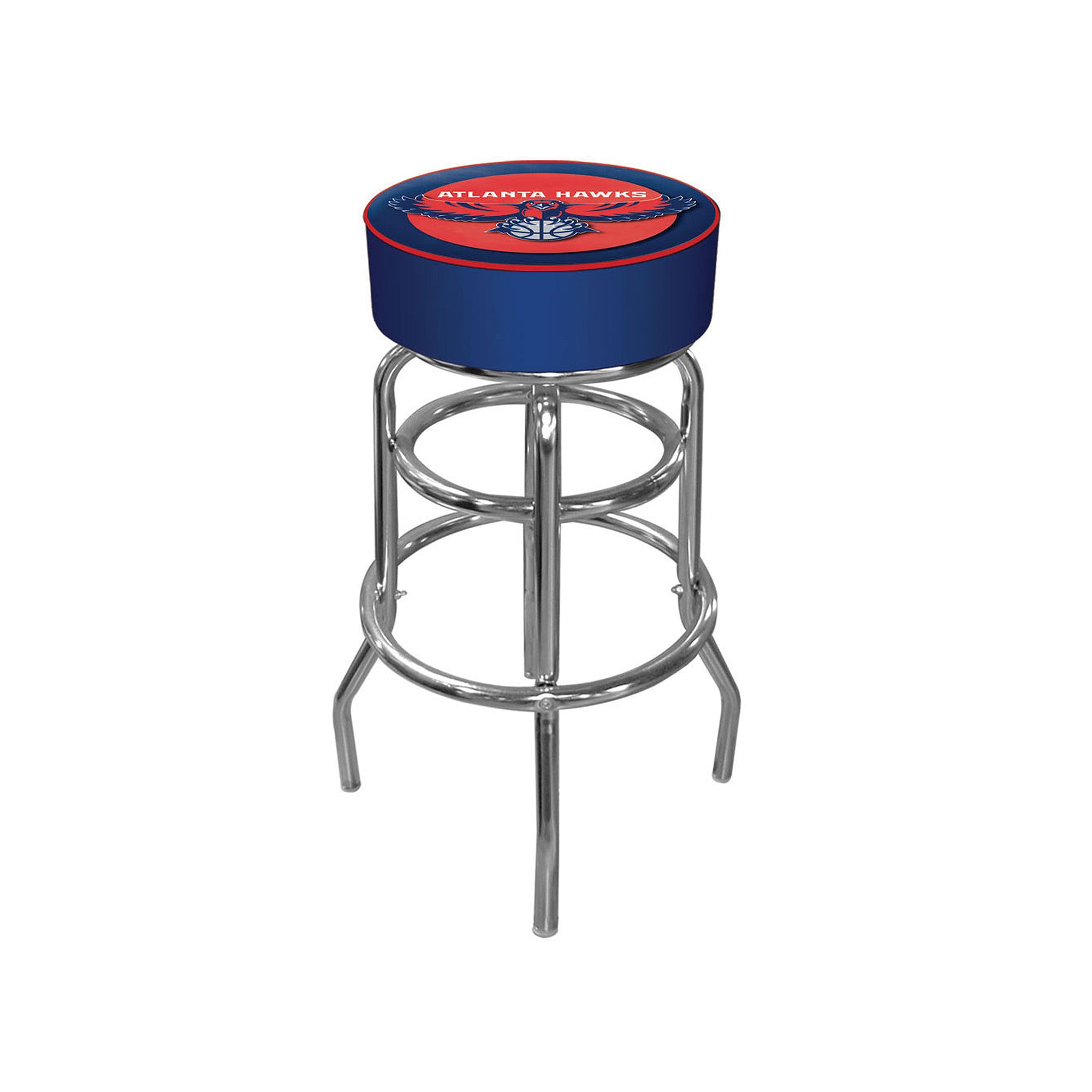 Atlanta Hawks Vintage Logo Padded Swivel Bar Stool, Team