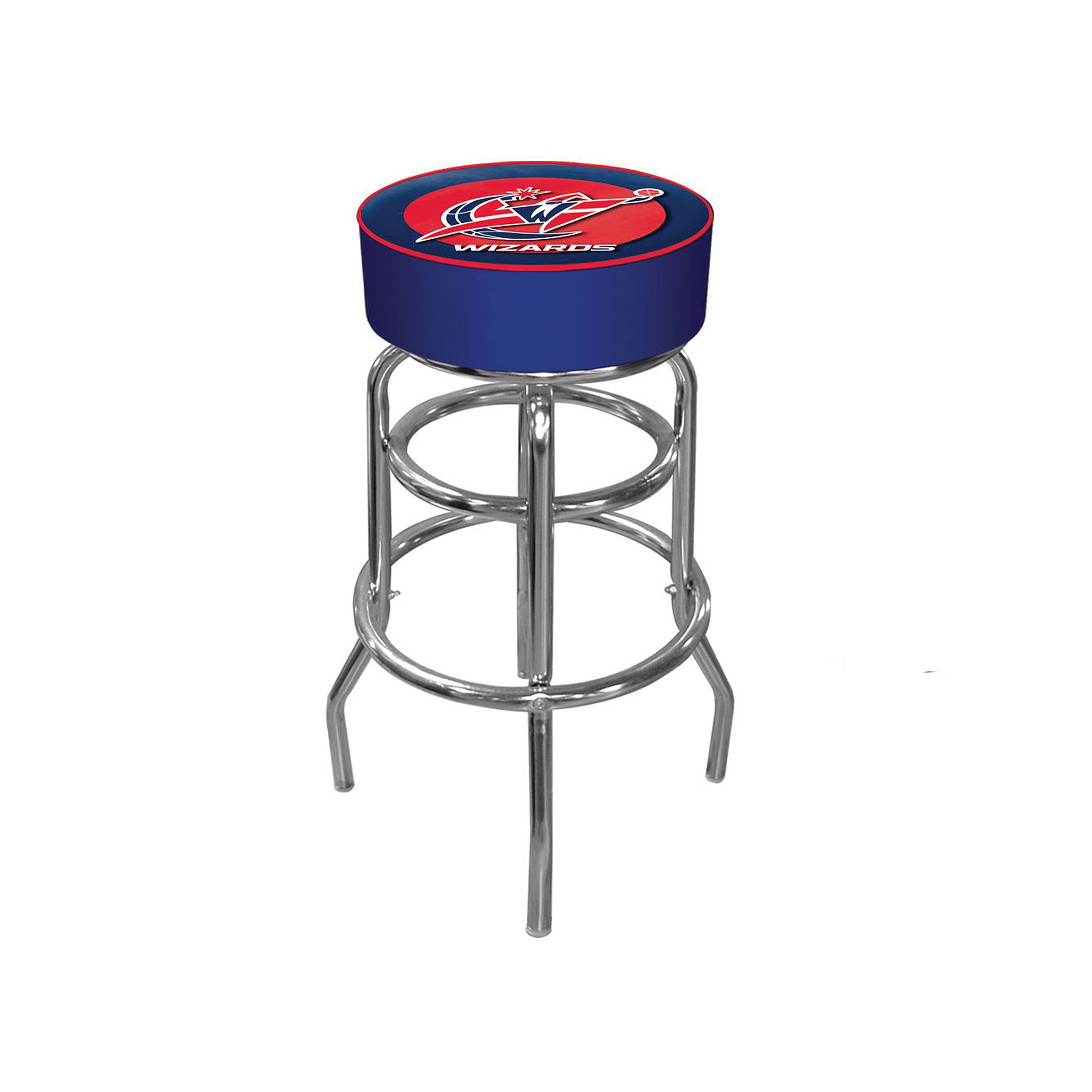 Washington Wizards Logo Padded Swivel Bar Stool, Wiz Team